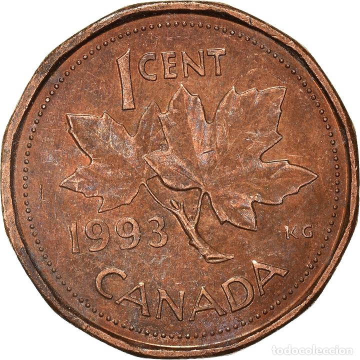 Monedas antiguas de Am&eacute;rica: [#934210] Moneda, Canad&aacute;, Cent, 1993 - Foto 2