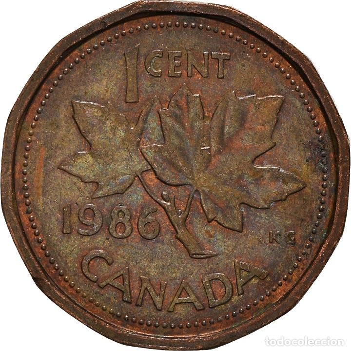 Monedas antiguas de Am&eacute;rica: [#936527] Moneda, Canad&aacute;, Cent, 1986 - Foto 2