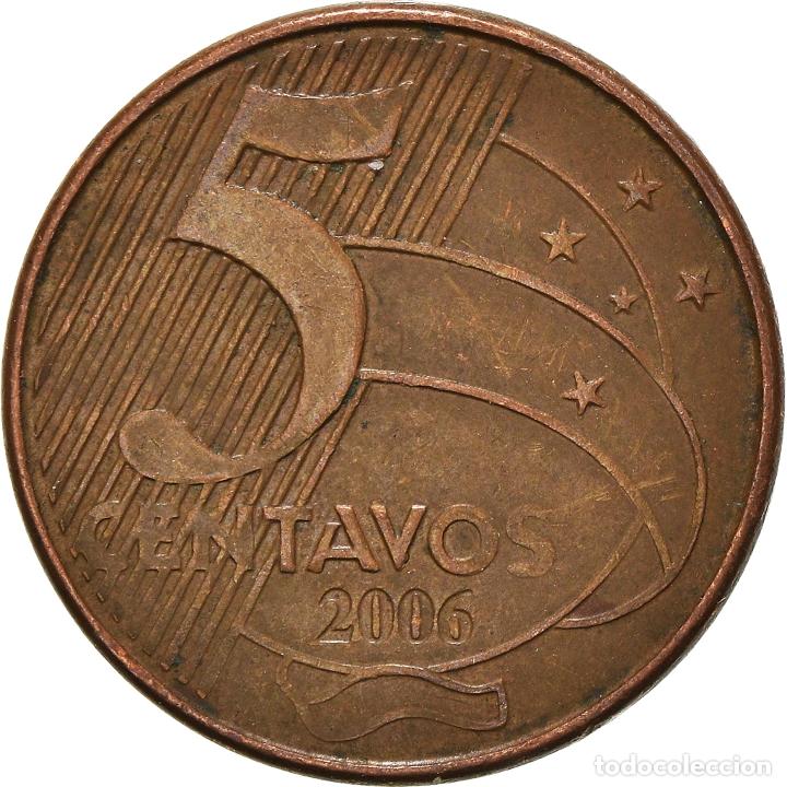 Monedas antiguas de Am&eacute;rica: [#936395] Moneda, Brasil, 5 Centavos, 2006 - Foto 2