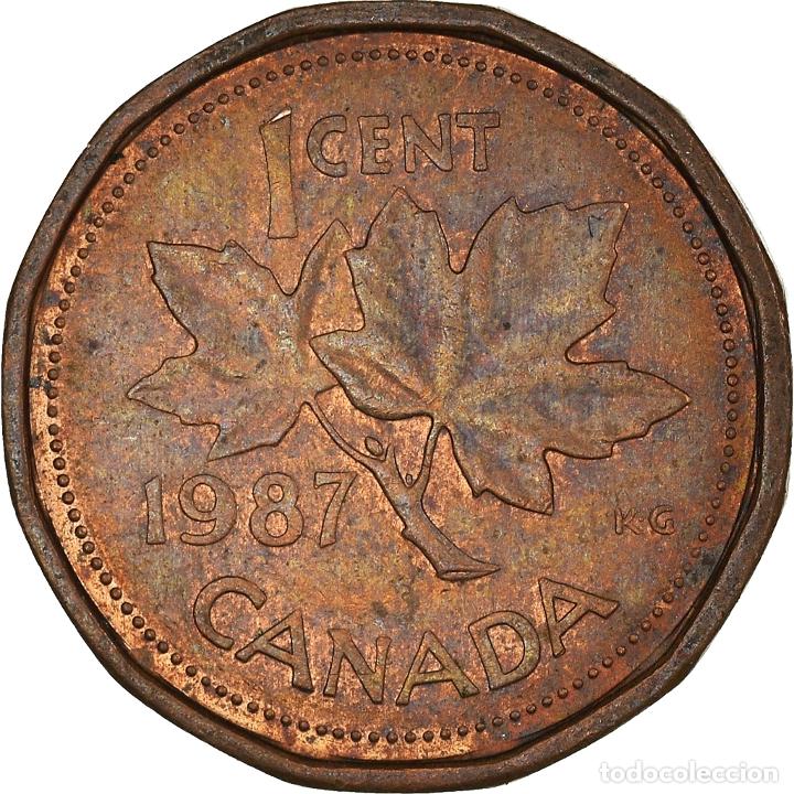 Monedas antiguas de Am&eacute;rica: [#938632] Moneda, Canad&aacute;, Cent, 1987 - Foto 2
