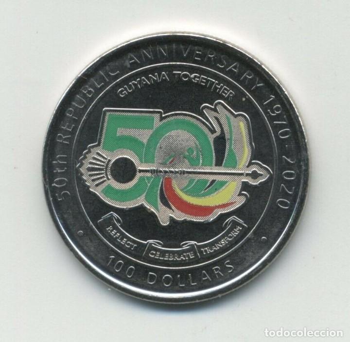 Monedas antiguas de Am&eacute;rica: GUYANA 2020 100 DOLARES - Foto 2