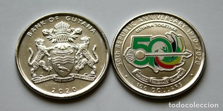 Monedas antiguas de Am&eacute;rica: GUYANA 2020 100 DOLARES - Foto 1