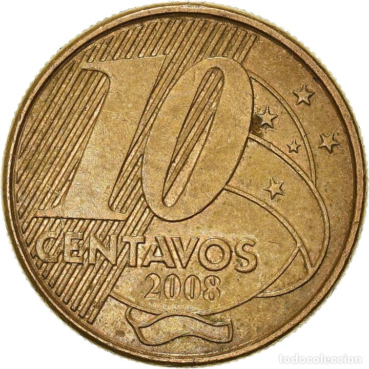 Monedas antiguas de Am&eacute;rica: [#934099] Moneda, Brasil, 10 Centavos, 2008 - Foto 2