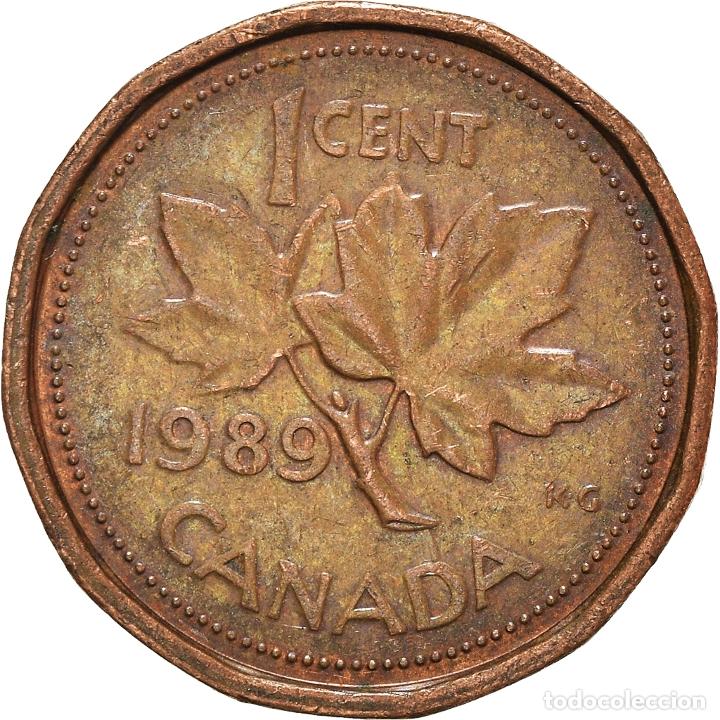 Monedas antiguas de Am&eacute;rica: [#934389] Moneda, Canad&aacute;, Cent, 1989 - Foto 2