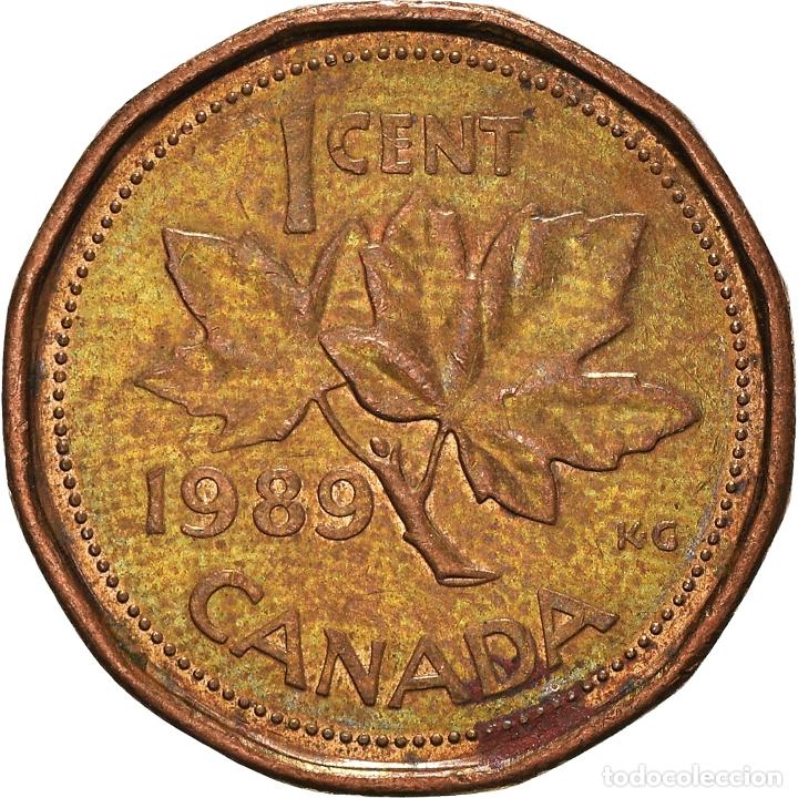 Monedas antiguas de Am&eacute;rica: [#934893] Moneda, Canad&aacute;, Cent, 1989 - Foto 2