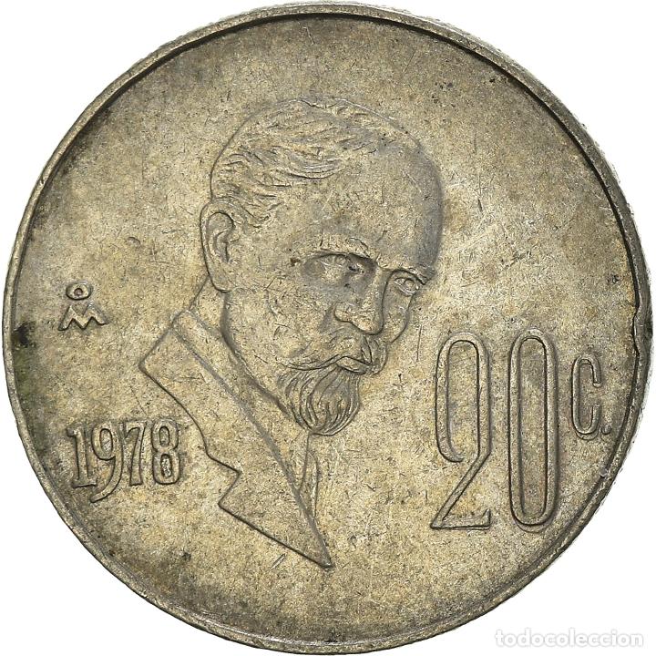 Monedas antiguas de Am&eacute;rica: [#969920] Moneda, M&eacute;xico, 20 Centavos, 1978 - Foto 2