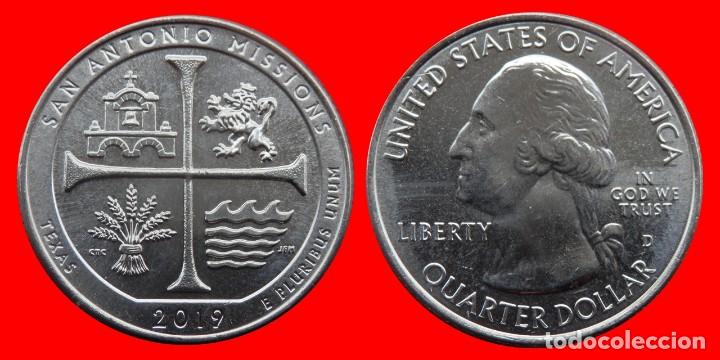 Monedas antiguas de Am&eacute;rica: 25 CENTAVOS QUARTER 2019-D SAN ANTONIO MISSIONS SIN CIRCULAR USA-3622SC