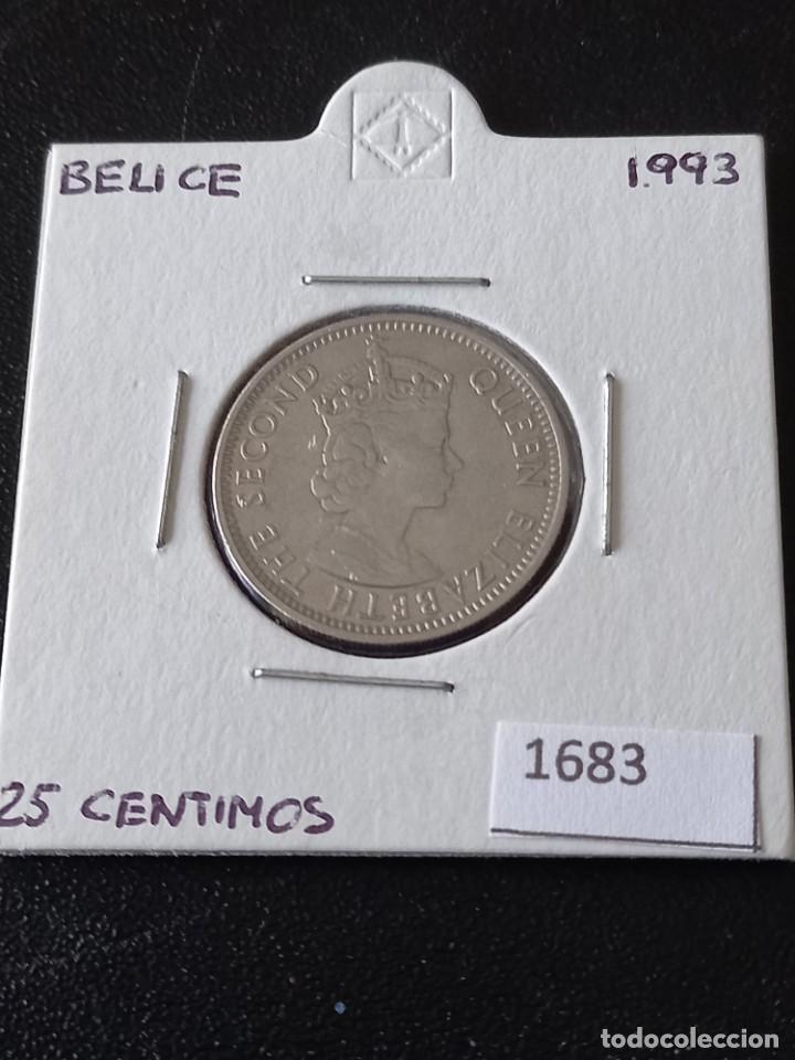 Monedas antiguas de Am&eacute;rica: Belice 25 centavos 1993 - Foto 1