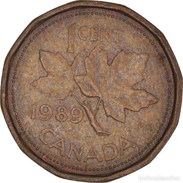Monedas antiguas de Am&eacute;rica: [#939930] Moneda, Canad&aacute;, Cent, 1989 - Foto 2