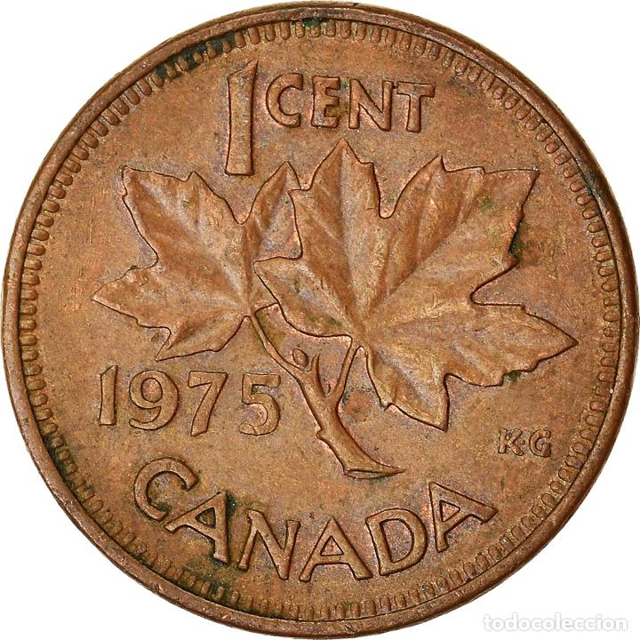 Monedas antiguas de Am&eacute;rica: [#939228] Moneda, Canad&aacute;, Cent, 1975 - Foto 2