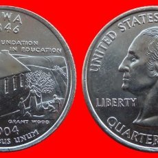 Monedas antiguas de América: 25 CENTAVOS QUARTER 2004-D IOWA SIN CIRCULAR USA-2767SC