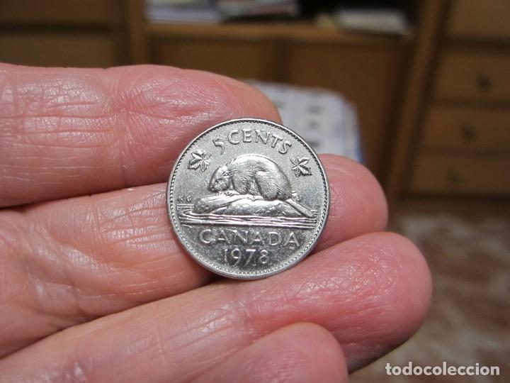 Monedas antiguas de Am&eacute;rica: MONEDA DE CANADA 5 C&Eacute;NTAVOS DE 1978 - Foto 2