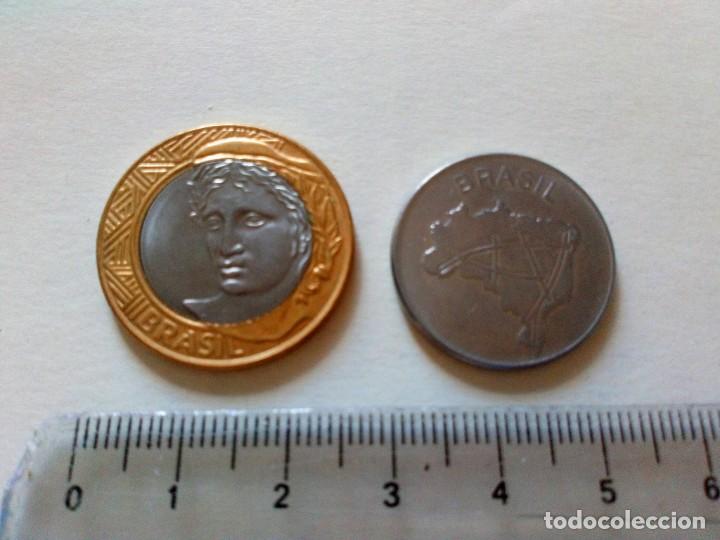 Monedas antiguas de Am&eacute;rica: Monedas Brasil 1983 y 2013 - Foto 1