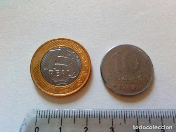 Monedas antiguas de Am&eacute;rica: Monedas Brasil 1983 y 2013 - Foto 2