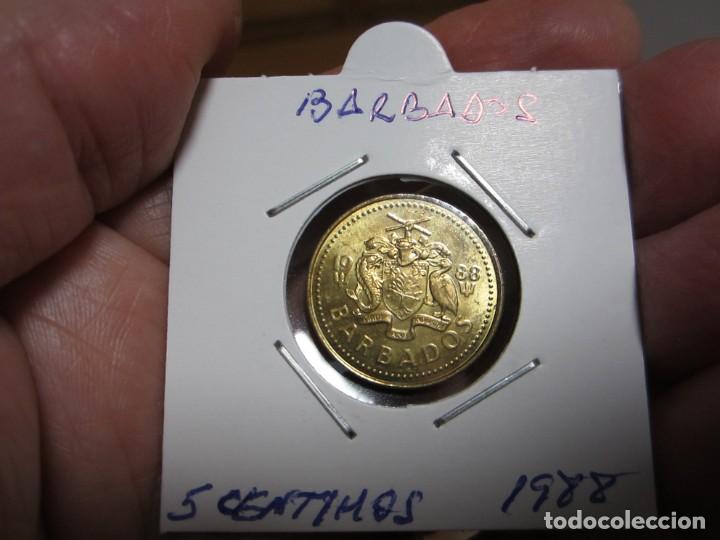Monedas antiguas de Am&eacute;rica: MONEDA DE BARBADOS DE 5 CENTAVOS DE 1988 SC - Foto 1
