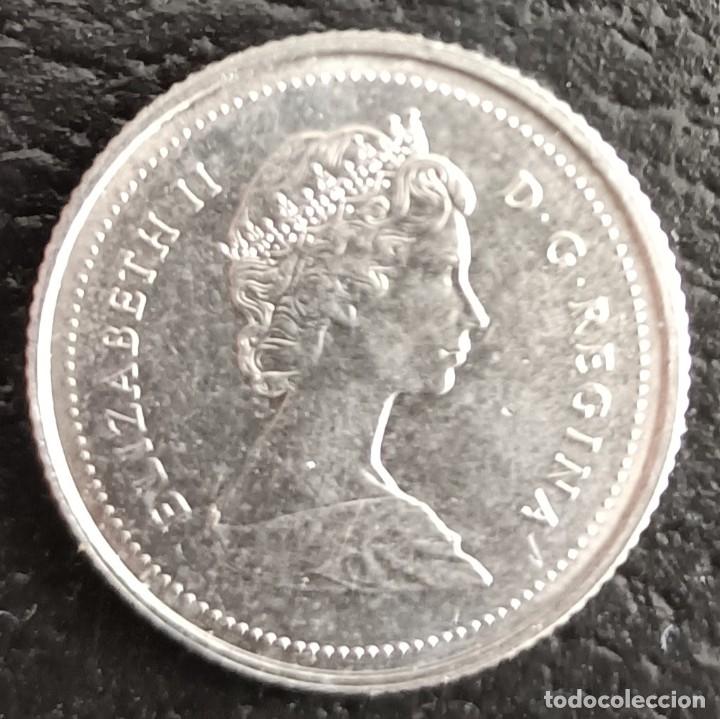 Monedas antiguas de Am&eacute;rica: 10 Cent 1985 - Canad&aacute; - Foto 2