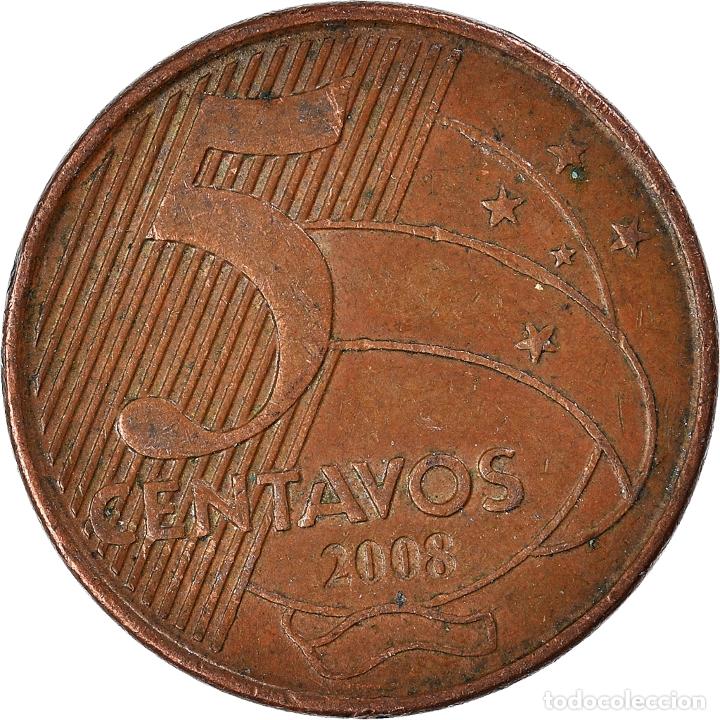 Monedas antiguas de Am&eacute;rica: [#923792] Moneda, Brasil, 5 Centavos, 2008 - Foto 2
