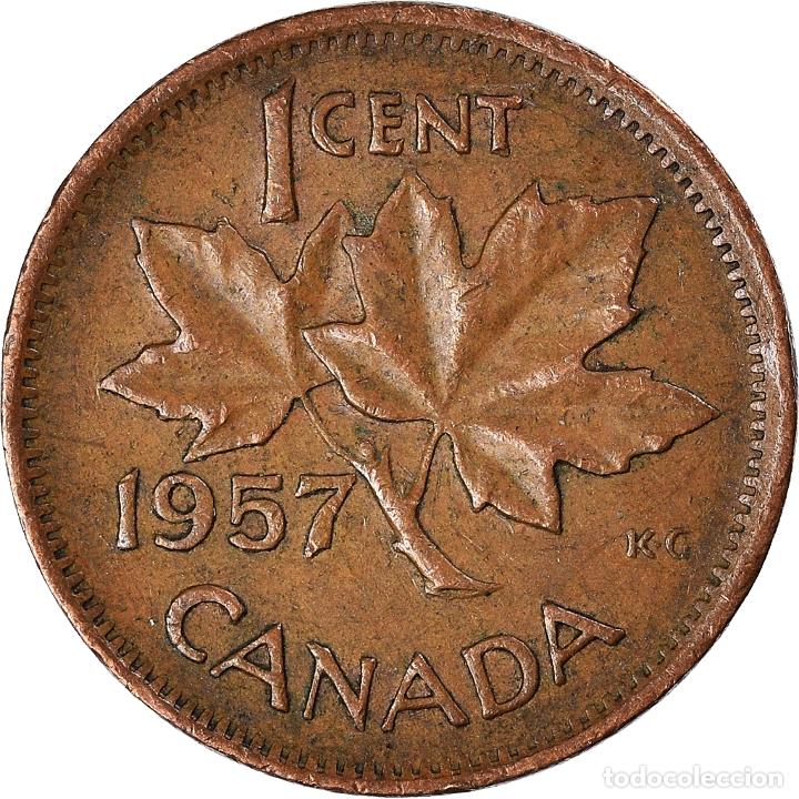 Monedas antiguas de Am&eacute;rica: [#923876] Moneda, Canad&aacute;, Cent, 1957 - Foto 2