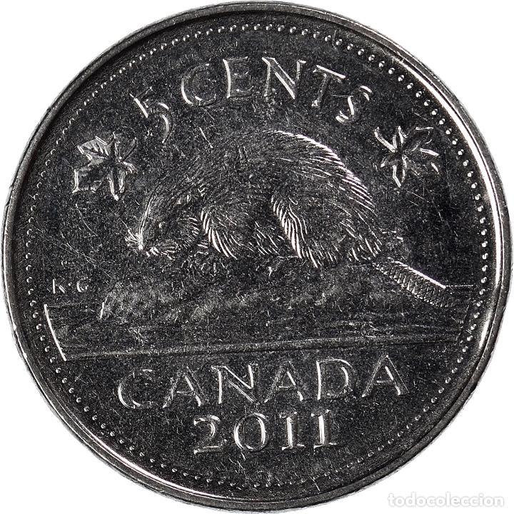 Monedas antiguas de Am&eacute;rica: [#924248] Moneda, Canad&aacute;, 5 Cents, 2011 - Foto 2