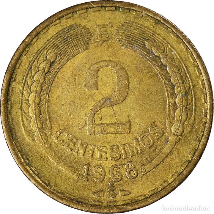 Monedas antiguas de Am&eacute;rica: [#924352] Moneda, Chile, 2 Centesimos, 1968 - Foto 2
