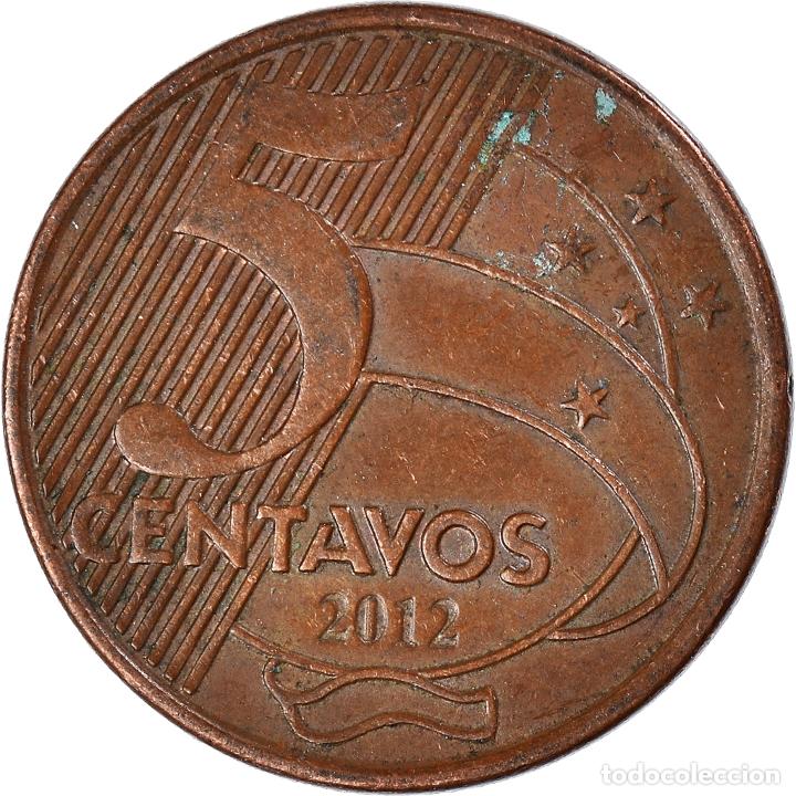 Monedas antiguas de Am&eacute;rica: [#924427] Moneda, Brasil, 5 Centavos, 2012 - Foto 2