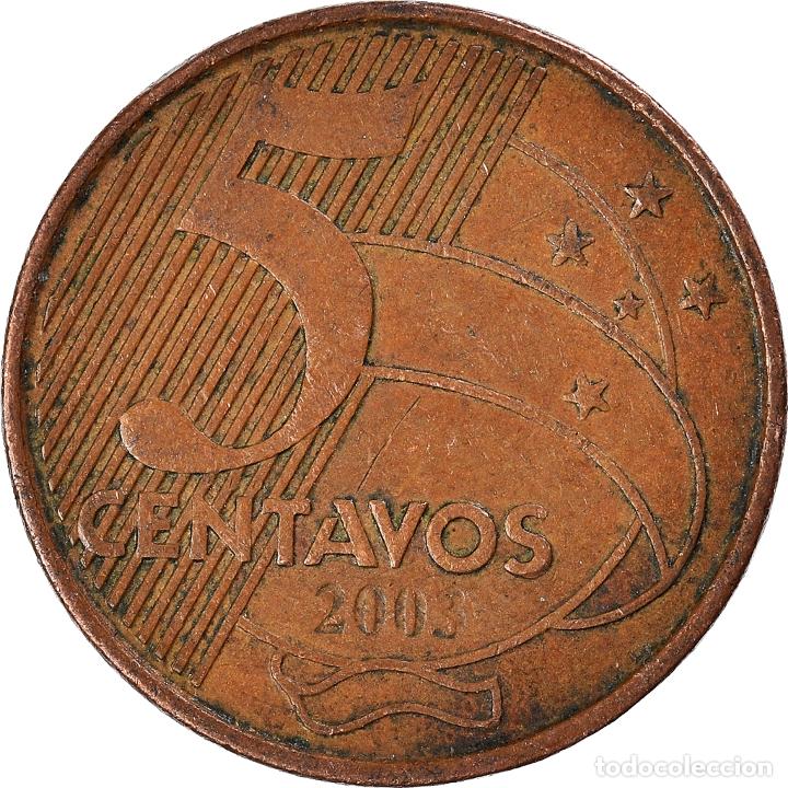 Monedas antiguas de Am&eacute;rica: [#924794] Moneda, Brasil, 5 Centavos, 2003 - Foto 2