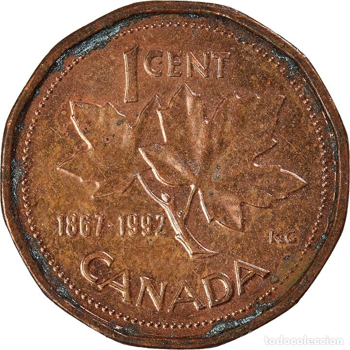 Monedas antiguas de Am&eacute;rica: [#925010] Moneda, Canad&aacute;, Cent, 1992 - Foto 2