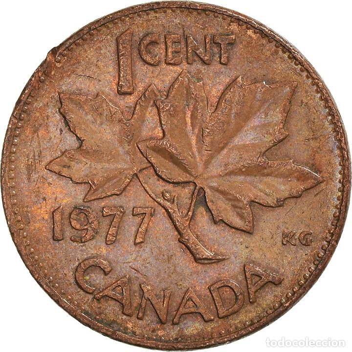 Monedas antiguas de Am&eacute;rica: [#922325] Moneda, Canad&aacute;, Cent, 1977 - Foto 2