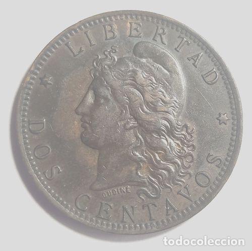 Monedas antiguas de Am&eacute;rica: 2 centavos 1889 argentina - Foto 1