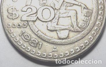 Monedas antiguas de Am&eacute;rica: moneda mexico 20 pesos 1981 - Foto 1