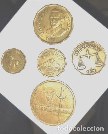 Monedas antiguas de Am&eacute;rica: monedas de uruguay decada del 70 - Foto 1