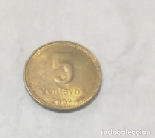 Monedas antiguas de Am&eacute;rica: moneda de 5 centavos argentina acunada en 2009 - Foto 1