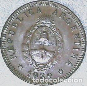 Monedas antiguas de Am&eacute;rica: argentina moneda 2 centavos 1939 c j 174 cod 31 - Foto 1