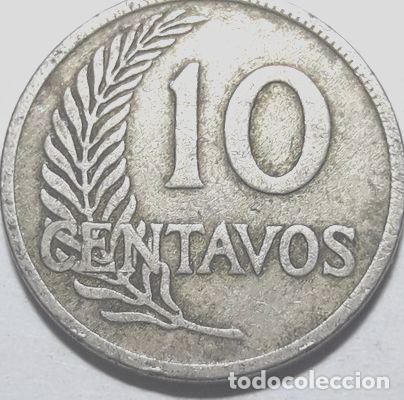 Monedas antiguas de Am&eacute;rica: moneda peru 10 centavos 1921 - Foto 1