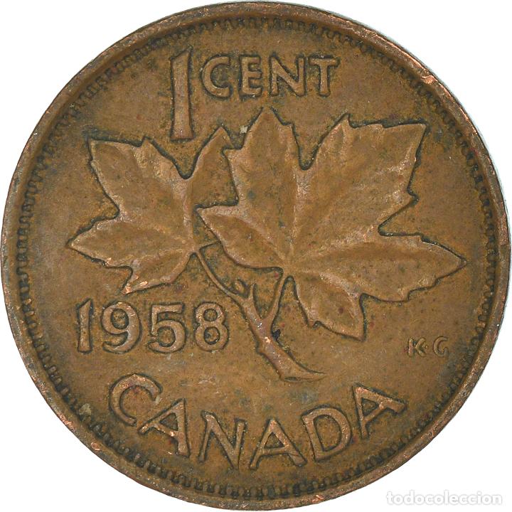 Monedas antiguas de Am&eacute;rica: [#964126] Moneda, Canad&aacute;, Cent, 1958 - Foto 2