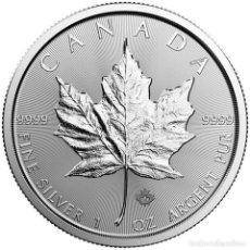 Monedas antiguas de América: CANADA 5$ DOLARES ONZA DE PLATA HOJA DE ARCE 2016 SILVER OZ. Lote 326771503