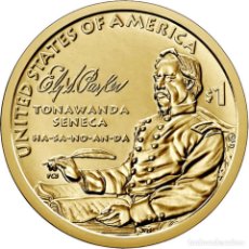 Monedas antiguas de América: MONEDAS ESTADOS UNIDOS DE AMERICA USA 1 DOLAR NATIVA AMERICANA - SAMUEL PARKER 2022 - 2 CECAS. Lote 326781593