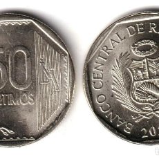 Monedas antiguas de América: PERU 50 CENTIMOS 2022 S/C KM# 397. Lote 370013426