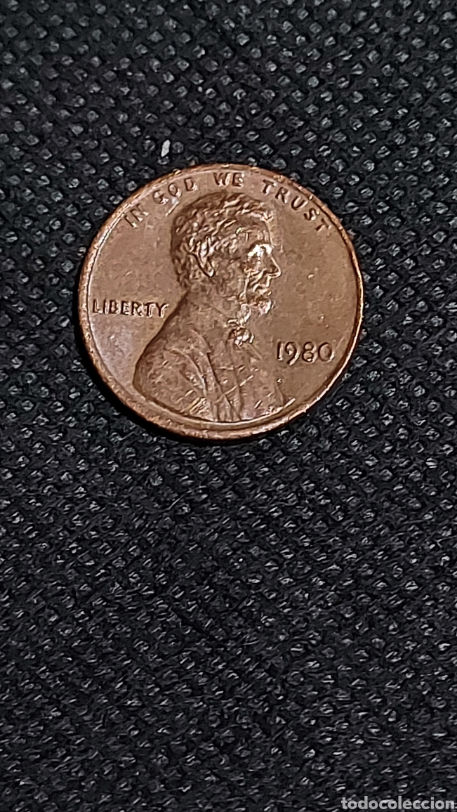 Monedas antiguas de Am&eacute;rica: MONEDA ONE CENT 1 CENTAVO EEUU 1980 CECA - Foto 1