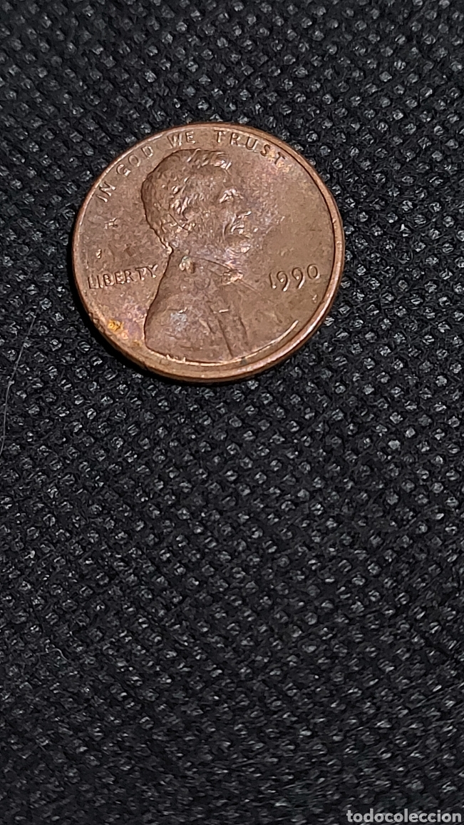 Monedas antiguas de Am&eacute;rica: MONEDA EEUU ONE CENT - 1 CENTAVO DOLAR 1990 CECA - Foto 1