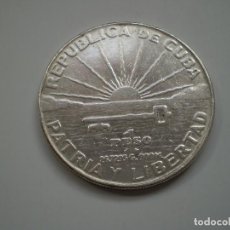 Monedas antiguas de América: 1 PESO PLATA 1953 CUBA. CENTENARIO NACIMIENTO MARTI 1853-1953. DIAMETRO 38MM, 26.7295 GR (AG 900). Lote 327535148