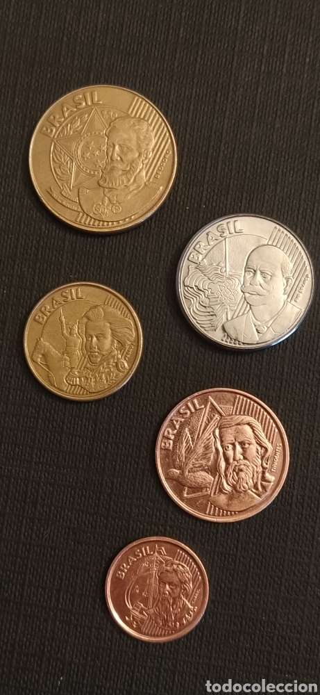 Monedas antiguas de Am&eacute;rica: Monedas centavos Brasil - Foto 1