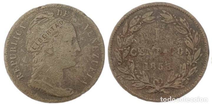 Monedas antiguas de Am&eacute;rica: VENEZUELA. 1 CENTAVO 1.858 - Foto 3
