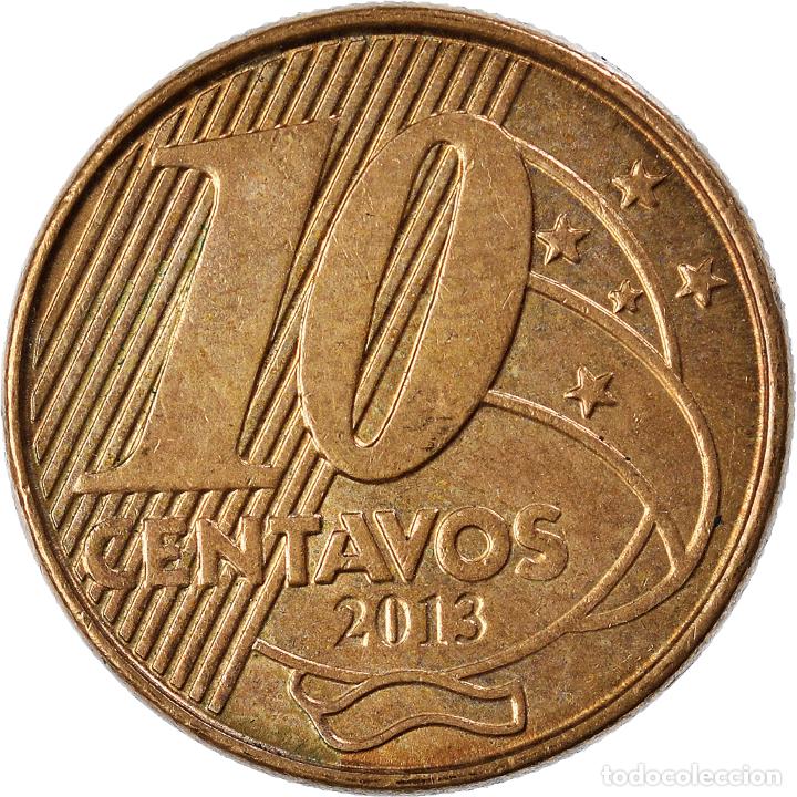 Monedas antiguas de Am&eacute;rica: [#929186] Moneda, Brasil, 10 Centavos, 2013 - Foto 2