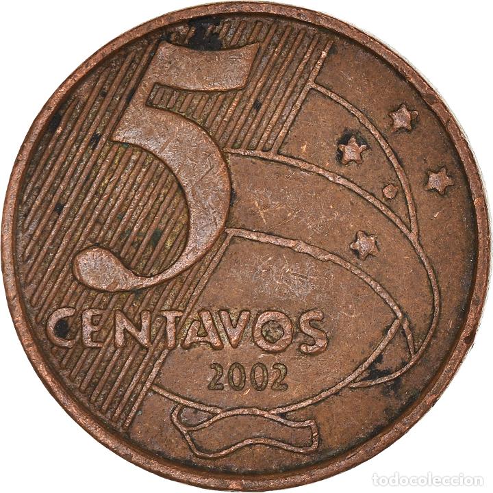 Monedas antiguas de Am&eacute;rica: [#1001467] Moneda, Brasil, 5 Centavos, 2002 - Foto 2