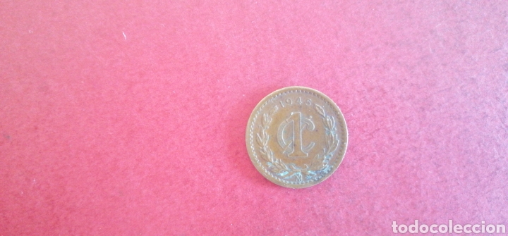 Monedas antiguas de Am&eacute;rica: 1 centavo de M&eacute;xico 1945 - Foto 2