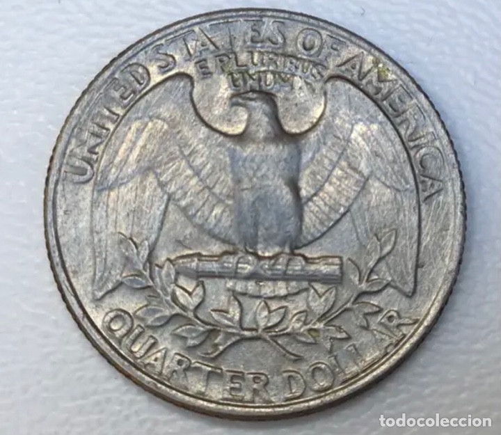 Monedas antiguas de Am&eacute;rica: MONEDA 1/4 D&oacute;lar. EEUU. A&Ntilde;O 1982 - Foto 2