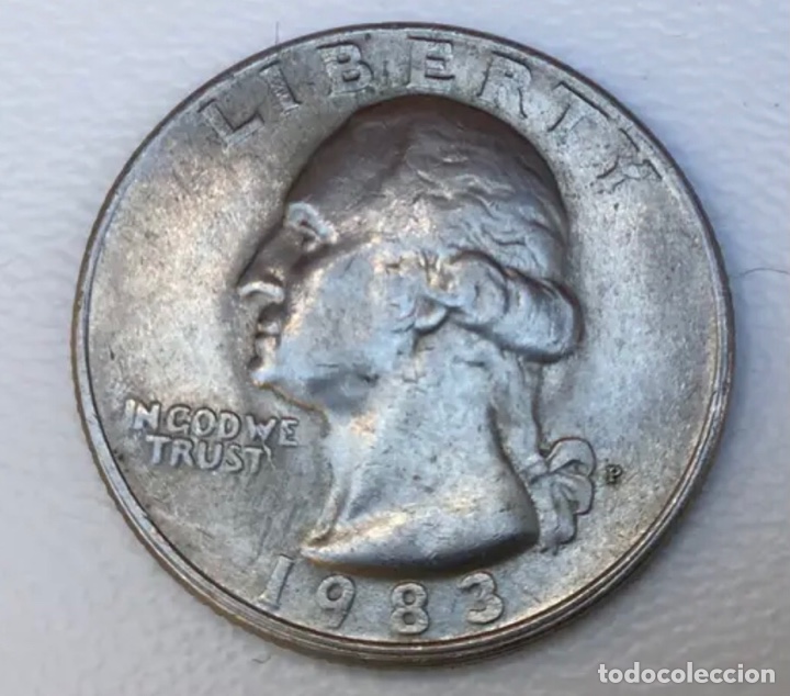 Monedas antiguas de Am&eacute;rica: MONEDA 1/4 D&oacute;lar. EEUU. A&Ntilde;O 1982 - Foto 1