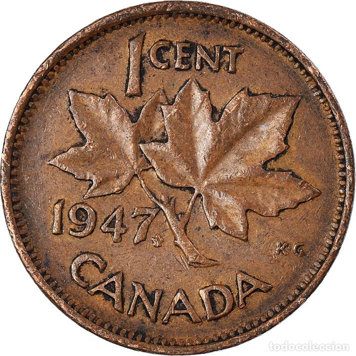 Monedas antiguas de Am&eacute;rica: [#1010328] Moneda, Canad&aacute;, Cent, 1947 - Foto 2