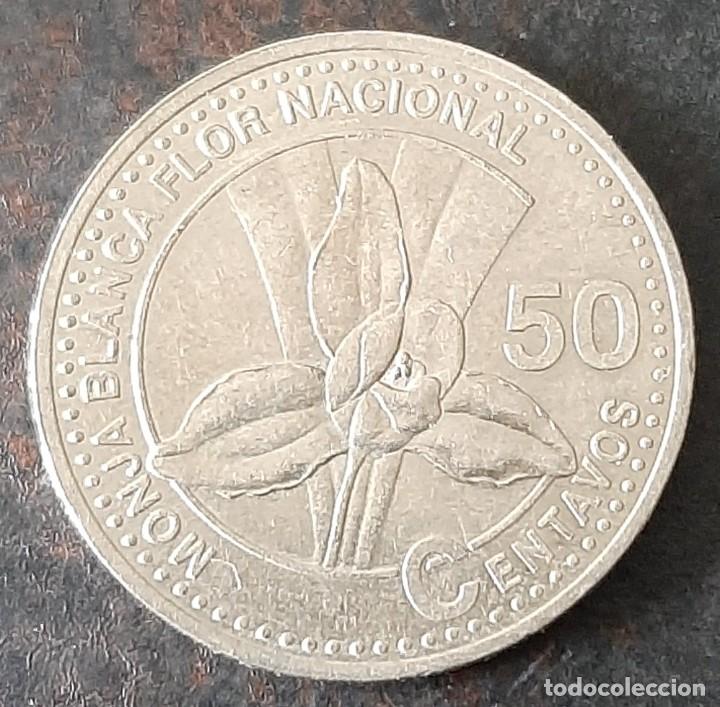 Monedas antiguas de Am&eacute;rica: Guatemala 2007 Moneda de 50 centavos - Foto 1